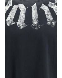 Palm Angels - T-Shirt Big Neck Logo-Off/Off Cotton T-Shirts - Lyst
