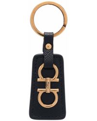 Ferragamo - Gancini Leather Key Chain - Lyst