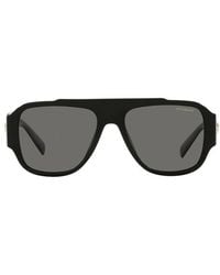Versace - Sunglasses Aviator Full Rim, Frame And Dark Polarized Lens Ve4436Ugb1-81 - Lyst