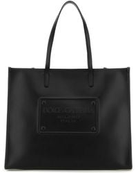 Dolce & Gabbana - Leather Shopping Bag - Lyst