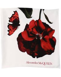 Alexander McQueen - "Shadow Rose" Silk Scarf - Lyst