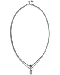 McQueen - Skull Necklace Brass Necklaces - Lyst