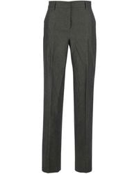 PT Torino - Ambra Linen And Cotton Fine Plain Weave Pants For Trousers - Lyst