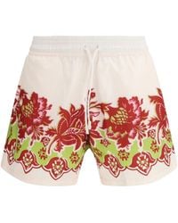 Etro - Swim Shorts With Floral Print - Lyst