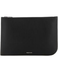 McQueen - Leather Large Sling Pouch - Lyst