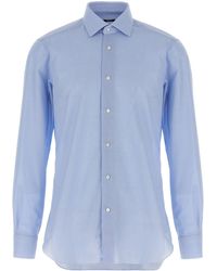Barba Napoli - Honeycomb Cotton Shirt - Lyst
