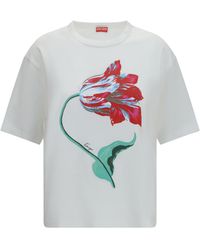 KENZO - Tulip Cotton T-Shirt - Lyst