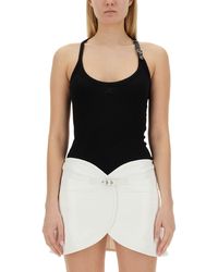 Courreges - Holistic Buckle 90S Rib Tank Top - Lyst