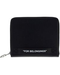 Off-White c/o Virgil Abloh - Quote Printed Zip-up Wallet - Lyst