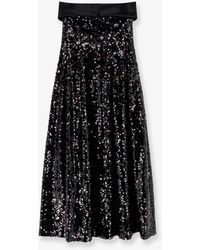 Alberta Ferretti - Dress With Sequins - Lyst