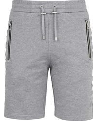 Balmain - Cotton Bermuda Shorts - Lyst