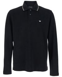 Emporio Armani - Polo Shirt Long Sleeve - Lyst