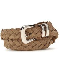Brunello Cucinelli - Woven Leather Belt - Lyst