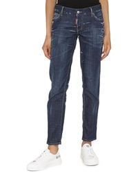 DSquared² - Jennifer Straight-Leg Jeans Cotton - Lyst