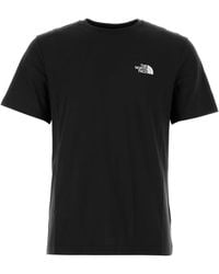The North Face - Black Cotton T-shirt - Lyst