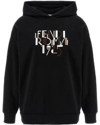Fendi - Roma Cotton Hoodie - Lyst