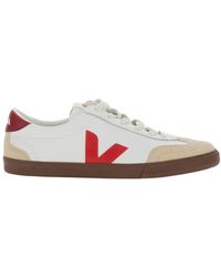 Veja - 'Volley' Low Top Sneakers With V Logo Detail - Lyst