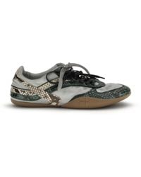 Miu Miu - Sneakers Python Print Cloud-Fir Cloud/Fir Upper: Other Fibres Lace-Up Shoes - Lyst