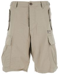 DSquared² - Shorts With Wide Leg And Four Flap Pockets With Buttons - Lyst