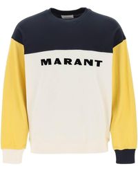 Isabel Marant - Aftone Color Block Pique Sweatshirt - Lyst