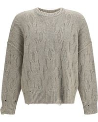 Represent - Wool-Blend Crewneck Sweater - Lyst