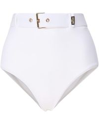 Moschino - Swimsuit With Integrated Belt - Lyst