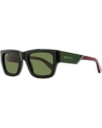 Gucci - Bilayer Rectangular Sunglasses Gg1668S 003-- 52Mm Plastic (Acetate) - Lyst