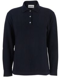 P.A.R.O.S.H. - Polo Shirt With Classic Collar And Long Sleeves - Lyst