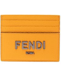 Fendi - Card-Holder With Metal Logo - Lyst