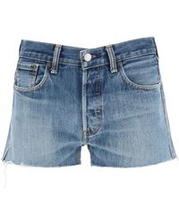 RE/DONE Levi's Denim Shorts in Indigo (Blue) - Save 39% - Lyst