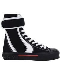 Burberry - High-top Touch-strap Sneakers - Lyst