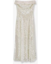 Alberta Ferretti - Dress With Sequins - Lyst