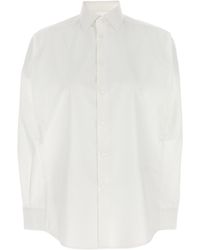 MM6 by Maison Margiela - Cotton Blouse - Lyst