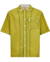 Marni - Screen-Printed Denim Shirt - Lyst