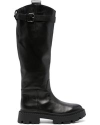 Ash - Knee-high Leather Boots - Lyst
