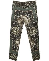 Dolce & Gabbana - Dolce & Gabbana Puppet-Print Cotton Trousers - Lyst