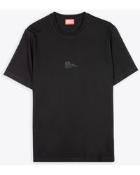 DIESEL - T-Must-Slits-N2 Cotton T-Shirt With Tonal Print - Lyst