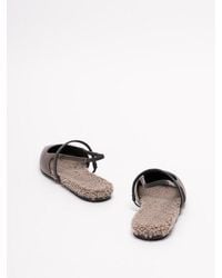 Brunello Cucinelli - Leather Pointed Toe Slingback Shoe - Lyst