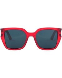 Dior - Sunglasses Square Full Rim, Shiny Frame And Lens Glows1I35B0 - Lyst