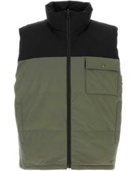 A.P.C. - Two-tone Stretch Polyester Doudoune Padded Jacket - Lyst