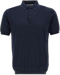 Kangra - Silk And Cotton Polo Shirt - Lyst