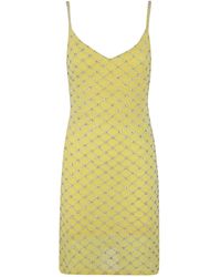 P.A.R.O.S.H. - Crystal Polyester Mini Dress - Lyst