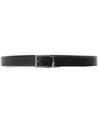 Emporio Armani - Logo Engraved Buckled Belt - Lyst