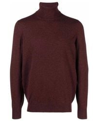Brunello Cucinelli - Bordeaux Cashmere Sweater - Lyst