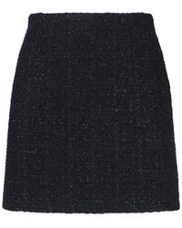 Tagliatore - Classic Tailored Skirt With Subtle Sheen - Lyst