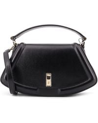 BOSS - Ariell Leather Shoulder Bag - Lyst