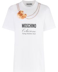 Moschino - T-Shirt Printed Cotton T-Shirts & Jerseys - Lyst