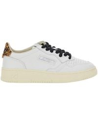 Autry - Medalist Sneaker Low Top With Logo Imprinted On The Tongue And Animal Print On The Heel - Lyst
