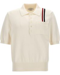 Thom Browne - Jersey Stitch Polo Shirt - Lyst