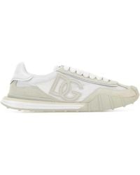 Dolce & Gabbana - Two-tone Canvas And Suede Dg Athletic Sneakers - Lyst